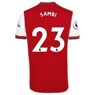 Albert Sambi Lokonga - Arsenal Adult 21/22 Authentic Home Shirt S, Red/White