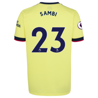 Albert Sambi Lokonga - Arsenal Adult 21/22 Away Shirt S, Yellow