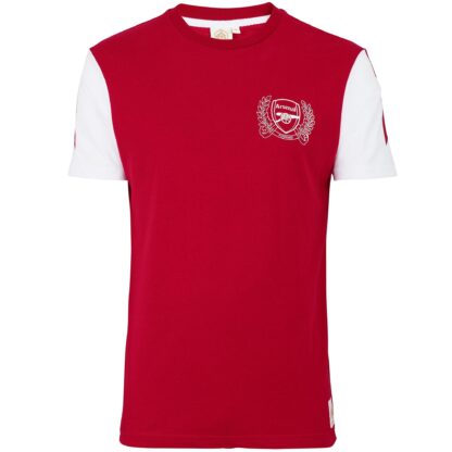Arsenal Retro 125yr Anniversary T-Shirt S, Dark Red/White