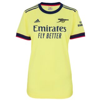 Arsenal Womens 21/22 Authentic Away Shirt L, Yellow