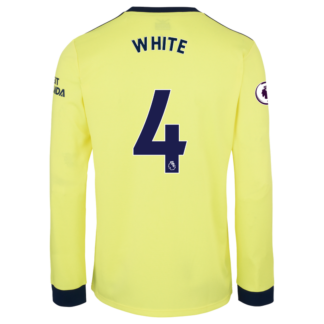 Ben White - Arsenal Adult 21/22 Long Sleeved Away Shirt S, Yellow