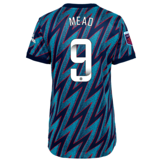 Beth Mead - Arsenal Womens 21/22 Authentic Third Shirt S, Blue