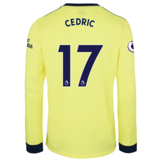 Cédric Soares - Arsenal Adult 21/22 Long Sleeved Away Shirt XL, Yellow