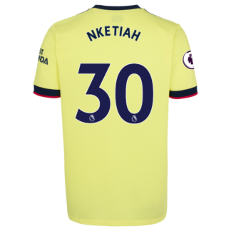 Eddie Nketiah - Arsenal Adult 21/22 Away Shirt L, Yellow