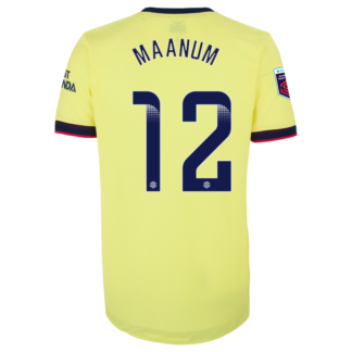 Frida Maanum - Arsenal Adult 21/22 Authentic Away Shirt M, Yellow