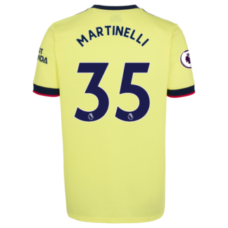 Gabriel Martinelli - Arsenal Adult 21/22 Away Shirt XL, Yellow