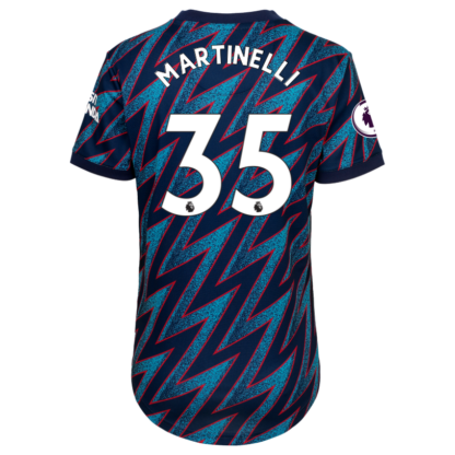 Gabriel Martinelli - Arsenal Womens 21/22 Third Shirt M, Blue