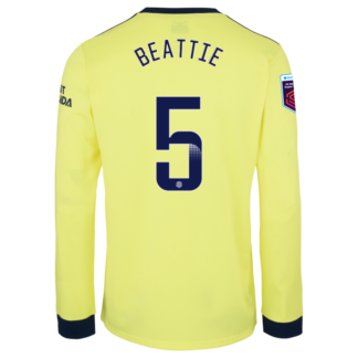 Jennifer Beattie - Arsenal Adult 21/22 Long Sleeved Away Shirt S, Yellow