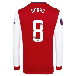 Jordan Nobbs - Arsenal Adult 21/22 Long Sleeved Home Shirt XL, Red/White