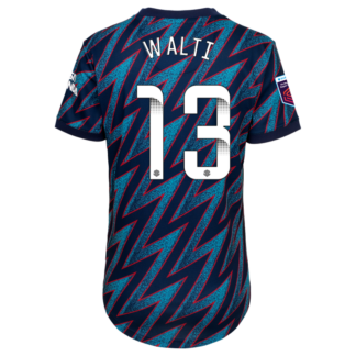 Lia Walti - Arsenal Womens 21/22 Third Shirt 2XS, Blue