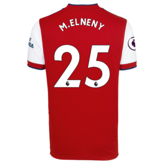 Mohamed Elneny - Arsenal Adult 21/22 Home Shirt S, Red/White