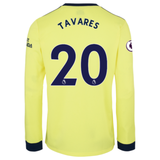 Nuno Tavares - Arsenal Adult 21/22 Long Sleeved Away Shirt L, Yellow