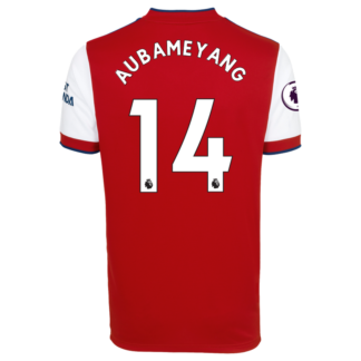 Pierre-Emerick Aubameyang - Arsenal Adult 21/22 Home Shirt L, Red/White