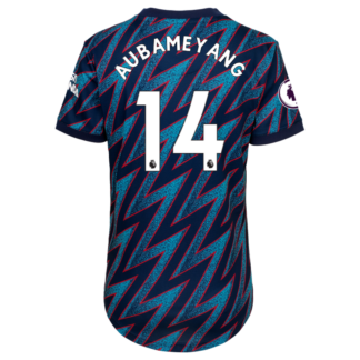 Pierre-Emerick Aubameyang - Arsenal Womens 21/22 Third Shirt L, Blue