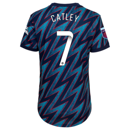 Steph Catley - Arsenal Womens 21/22 Third Shirt 2XL, Blue