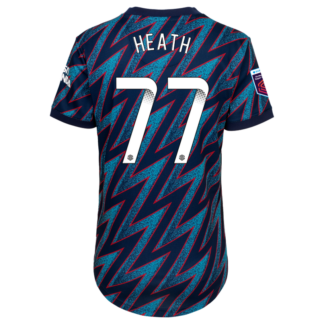 Tobin Heath - Arsenal Womens 21/22 Third Shirt 2XL, Blue