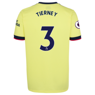 Kieran Tierney - Arsenal Junior 21/22 Away Shirt 9-10, Yellow