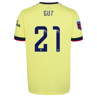 Malin Gut - Arsenal Junior 21/22 Away Shirt 13-14, Yellow