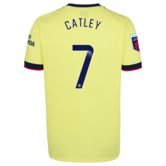 Steph Catley - Arsenal Junior 21/22 Away Shirt 11-12, Yellow