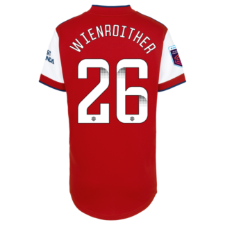 Laura Wienroither - Arsenal Womens 21/22 Home Shirt 2XS, Red/White