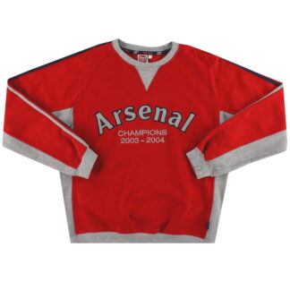 2003-04 Arsenal 'Unbeaten' Sweatshirt M