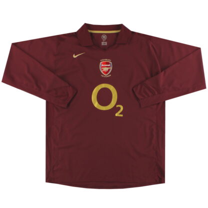 2005-06 Arsenal Nike Highbury Home Shirt L/S XXL