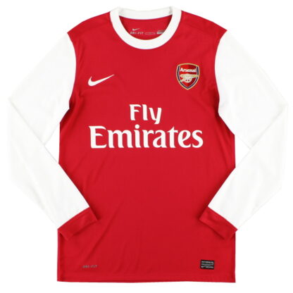 2010-11 Arsenal Nike Home Shirt L/S S
