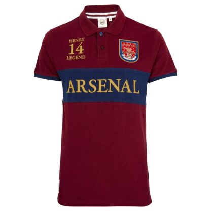 Arsenal Retro Henry 14 Legend Polo Shirt S, Red