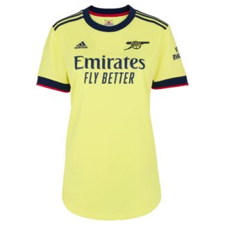 Arsenal Womens 21/22 Away Shirt 2XS, Yellow