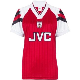 Arsenal Womens Retro 1992-4 Home Shirt 10, Red/White