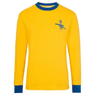 Arsenal Retro 1971 Long Sleeve Away Shirt XS, Yellow