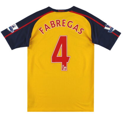 2008-09 Arsenal Nike Away Shirt Fabregas #4 XL.Boys
