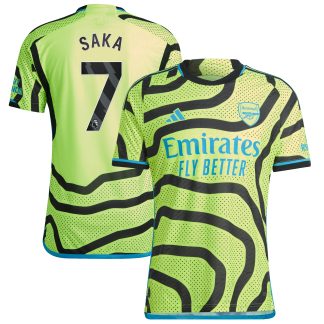 Arsenal adidas Away Authentic Shirt 2023-24 with Saka 7 printing