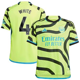 Arsenal adidas Away Shirt 2023-24 - Kids with White 4 printing
