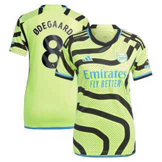 Arsenal adidas Away Shirt 2023-24 - Womens with Ødegaard 8 printing