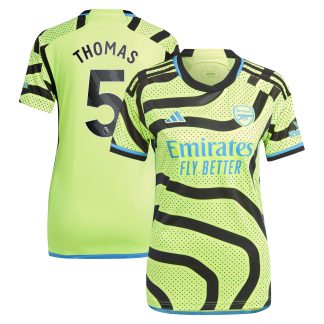 Arsenal adidas Away Shirt 2023-24 - Womens with Thomas 5 printing