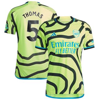 Arsenal adidas Away Shirt 2023-24 with Thomas 5 printing