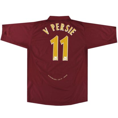 2005-06 Arsenal Highbury Nike Home Shirt v Persie #11 XL