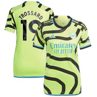 Arsenal adidas Away Shirt 2023-24 - Womens with Trossard 19 printing