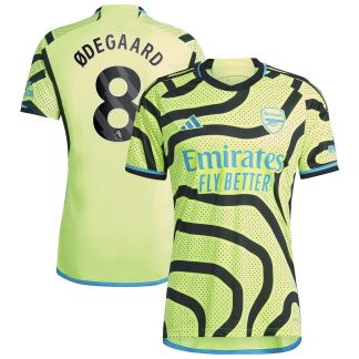 Arsenal adidas Away Shirt 2023-24 with Ødegaard 8 printing
