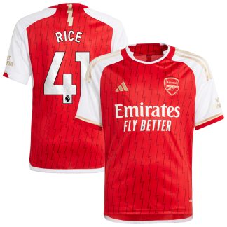 Arsenal adidas Home Shirt 2023-24 - Kids with Rice 41 printing