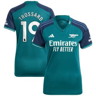 Arsenal adidas Third Shirt 2023-24 - Womens with Trossard 19 printing
