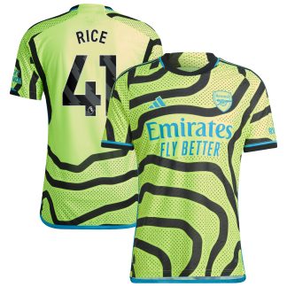 Arsenal adidas Away Authentic Shirt 2023-24 with Rice 41 printing
