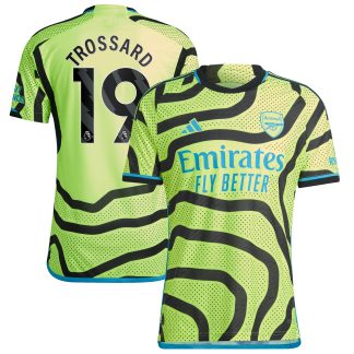 Arsenal adidas Away Authentic Shirt 2023-24 with Trossard 19 printing