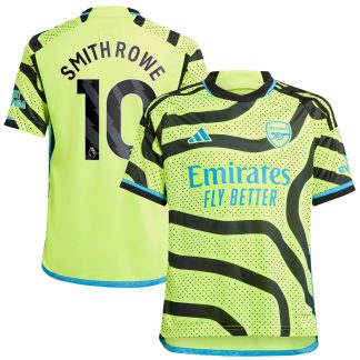 Arsenal adidas Away Shirt 2023-24 - Kids with Smith Rowe 10 printing