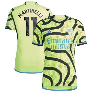 Arsenal adidas Away Shirt 2023-24 with Martinelli 11 printing