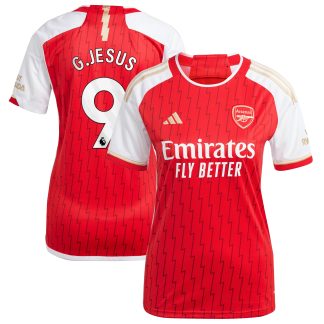 Arsenal adidas Home Shirt 2023-24 - Womens with G.Jesus 9 printing