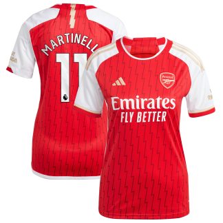 Arsenal adidas Home Shirt 2023-24 - Womens with Martinelli 11 printing