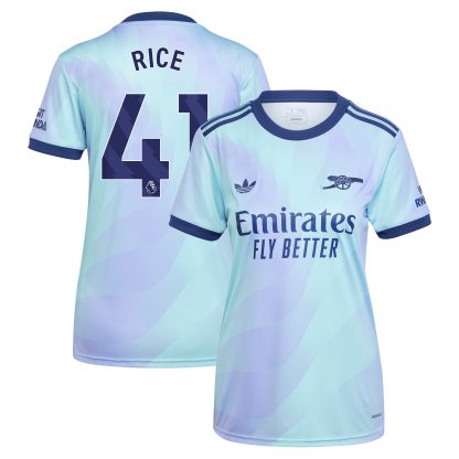 Arsenal adidas Third Shirt 2024-25 - Womens with Rice 41 printing