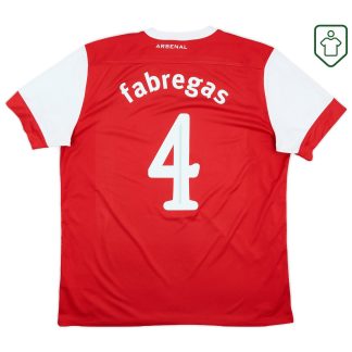 Arsenal Nike Home Shirt Fabregas #4 2010-11 - Very Good - 7/10